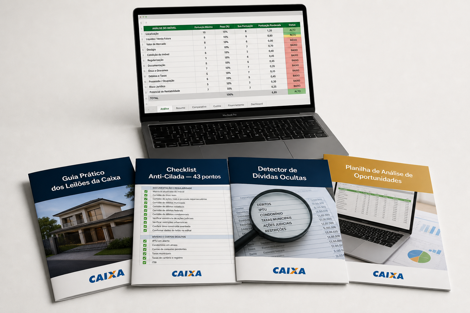 Pacote Completo — 4 documentos + planilha